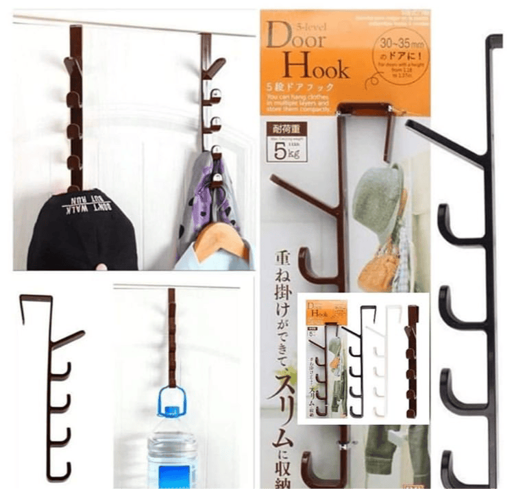 Door Hook, 5 Hook Door Hanger, Closet Door Hanger, Clothes Hanger Hook Door Hook, 5 Hook Door Hanger, Closet Door Hanger, Clothes Hanger Hook